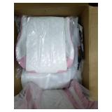 Pink Gaming Chair Girl Computer Office Chair with Massage Lumbar- Retail:$233.49