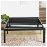 Sleeplanner 14-inch Modern Black Metal Platform Bed Frame, Twin- Retail:$134.99