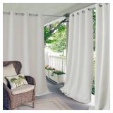 Elrene Connor 52" x 84" Indoor/Outdoor Grommet Panel, Water-Repellent and 50+ Uv Protection