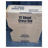 Aurora AU1230XA Anti-Jam 12-Sheet Crosscut Paper Shredder 5.2-gallon Wastebasket