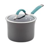 Rachael Ray - Cucina 3-Quart Saucepan with Lid - Agave Blue