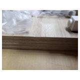 Furinno Turn-S-Tube 4-Tier Multipurpose Shelf Display Rack with Square Tube, Sonoma Oak/White