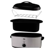 Oster 22 Quart Roaster Oven with Self-Basting Lid, Stainless Steel