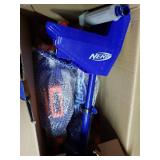 Nerf Blaster Scooter, Dual Trigger Rapid Fire Action, Includes 2 Clips and 12 Nerf Elite Darts