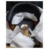 Armen Living Paris Swivel Barstool In Black Faux Leather And Chrome Finish