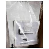 Armen Living Paris Swivel Barstool In Black Faux Leather And Chrome Finish