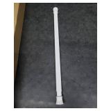 Telescopic Curtain Rod 24"- 40", White
