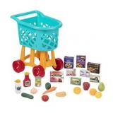 Battat Grocery Cart Ã¢â¬â Deluxe Toy Shopping Cart with Pretend Play Food Accessories for Kids 3+ (23-Pieces)