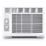 MIDEA MAW05M1BWT Window air conditioner 5000 BTU with Mechanical Controls, 7 temperature settings, 2 cooling and fan settings,110V, White