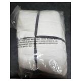 Veratex 210318TOWSET-WHT Turkish Micro Cotton Terry Bath Towel, White - 6 Piece
