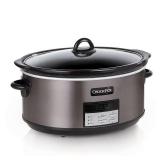 Crock-Pot - 8-Quart Slow Cooker - Black Stainless
