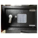 Vaiyer Home and Office Electronic Safe Box with Keys, Money Lock Boxes, Safety Boxes for Home, Office, Hotel Rooms, Steel Alloy Drop Safe 7.85 x 12.20 x 7.85 inches