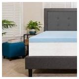 Memory Foam Mattress Pad, 75"x56"