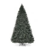9 Foot - Green- 9Ft Pre-Lit PVC Artificial Christmas Tree with LED Lights- Retail:$211.99