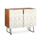 Deny Designs White Geometric Credenza- Retail:$619.99