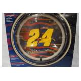 Plasma Motion Clock, "Jeff Gordon 24", (12" Dia.), Still in Original Box