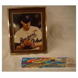 Ranger Baseball Player #34 8x10 Picture in Frame & Topps Mircro Baseball 1992 Cards, Still in Original Packaging!!  Pretty Cool!