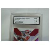 Kansas City Chiefs, "QB PATRICK MAHOMES II", Professional Grading Authority GEM 10, 371682