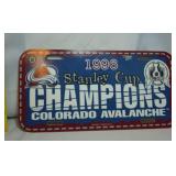 1996 Stanley Cup Champions, Colorado Avalanche, Car Tag