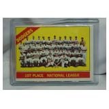 6 Vintage Baseball Cards, Dodgers, Pirates, White Sox, Reds, Cubs