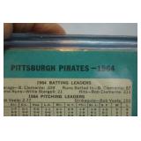 6 Vintage Baseball Cards, Dodgers, Pirates, White Sox, Reds, Cubs