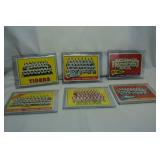 6 Vintage Baseball Cards, Tigers, Twins, Yankees, Reds, White Sox