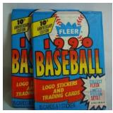 Vintage 1990 FLEER Baseball UN-OPENED Packs - (15 Cards & 1 Sticker) per Pack