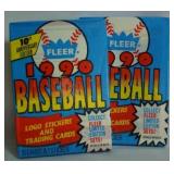 Vintage 1990 FLEER Baseball UN-OPENED Packs - (15 Cards & 1 Sticker) per Pack