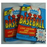 Vintage 1990 FLEER Baseball UN-OPENED Packs - (15 Cards & 1 Sticker) per Pack