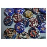 Huge Lot of MLB Baseball and NFL Football Buttons