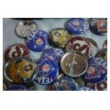 Huge Lot of MLB Baseball & NFL Football Buttons