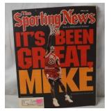 Sporting News Magazine MICHAEL JORDAN - Its Been Great Mike - June 22,1998 Chicago Bulls