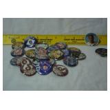 Lot of Vintage Buttons & Card Board Chips of Baseball Players, (Kansas City Royal, Texas, etc....)