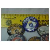 Lot of Vintage Buttons & Card Board Chips of Baseball Players, (Kansas City Royal, Texas, etc....)