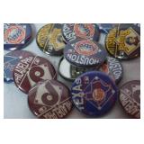 Lot of Vintage Buttons & Card Board Chips of Baseball Players, (Kansas City Royal, Texas, etc....)