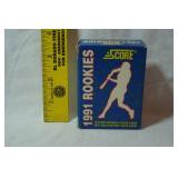 1991 Rookies Baseball Cards, "Score Cards"