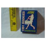 1991 Rookies Baseball Cards, "Score Cards"