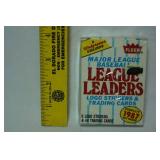 Fleer, Baseball League Leaders Card, 1987 - Still in Original Plastic Packaging!!!