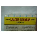 Fleer, Baseball League Leaders Card, 1987 - Still in Original Plastic Packaging!!!