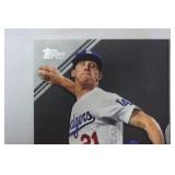 150th Anniversary Commemorative Patch Card from 2019 Topps Baseball Update Series, Walker Buehler, Los Angeles Dodgers