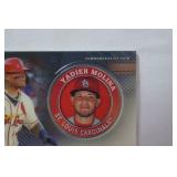 Commemorative Topps Player Medallion Card from 2020 Topps Baseball Series 2, Yadier Molina, St. Louis Cardinals
