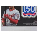 150th Anniversary Commemorative Patch Card from 2019 Topps Baseball Series Two! "Juan Soto, Washington Nationals"