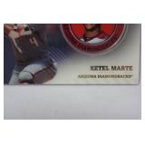 Commemorative Topps Player Medallion Card From 2020 Topps Baseball Series 2, "Ketel Marte, Arizona Diamondbacks"
