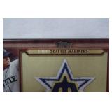 Throwback Manufactured Parch Card from 2011 Topp Baseball Series 1, Felix Hernandez, Seattle Mariners"