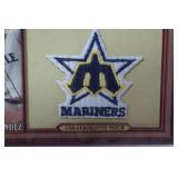 Throwback Manufactured Parch Card from 2011 Topp Baseball Series 1, Felix Hernandez, Seattle Mariners"