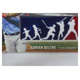 Commemorative Payers Weekend Logo Patch Card from 2018 Topps Baseball Series one!  "Adrian Beltre, Texas Rangers"