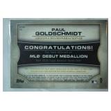 MLB Debut Medallion from 2016 Topps Baseball Series One!  "Paul Goldschmidt, Arizona Diamondbacks"