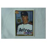 Rookie Baseball Card Retrospective RC Logo Medallion Card from 2020 Topps, Series One, "Jeff Bagwell",Houston Astros