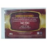 First Home Run Commemorative Medallion Card Celebrating the First Home Run of Tony Perez Hit on April 13, 1965