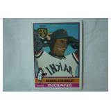 Rookie Card Retrospective RC Logo Medallion Card from 2020 Topps Baseball Series One! "Dennis Eckersley, Cleveland Indians"